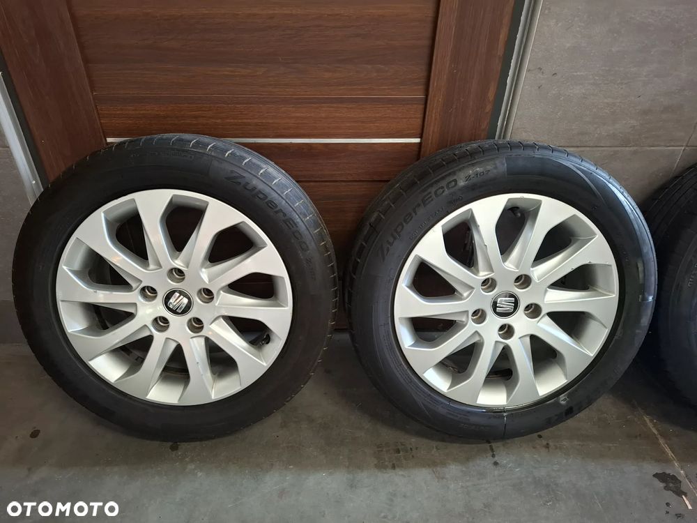 4x Koła alufelgi Seat Leon III nr 5F0601025A 205/55 R16 opony 2024 rok 2 ładne 2 słabe  6,5x16H2 ET46 - 2