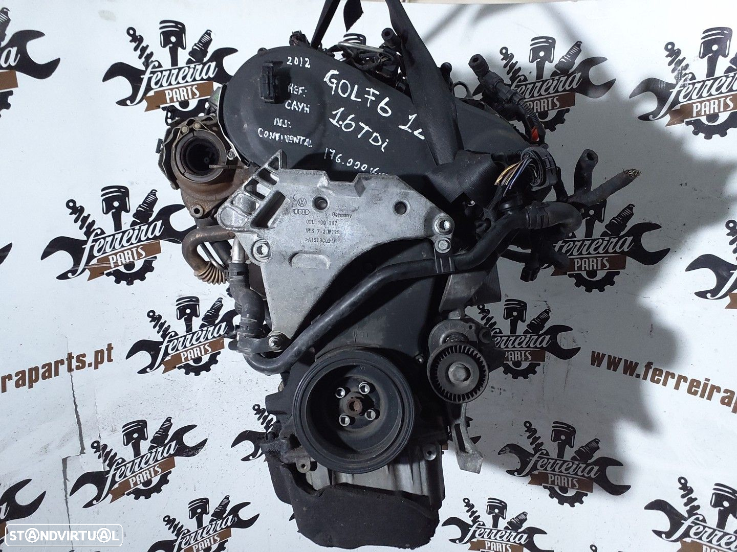 Motor VW Golf 6 1.6 TDI REF: CAYH - 4