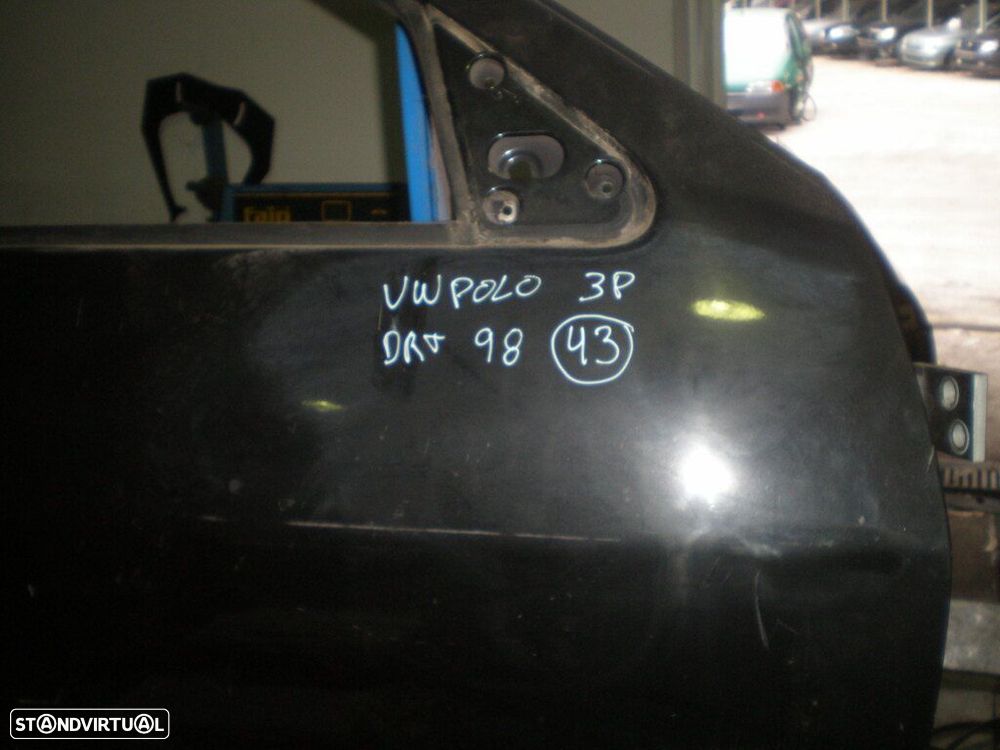 Porta REF43 VW POLO 1996 3P PRETA FD - 2
