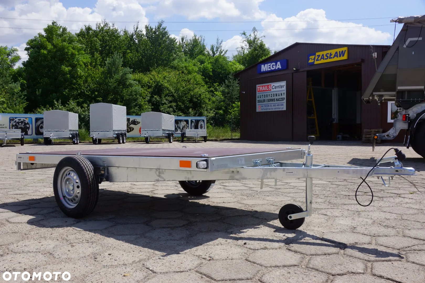 Zaslaw 1 oś, przyczepa towarowa MOCNA I SOLDNA DMC 750 KG - 26