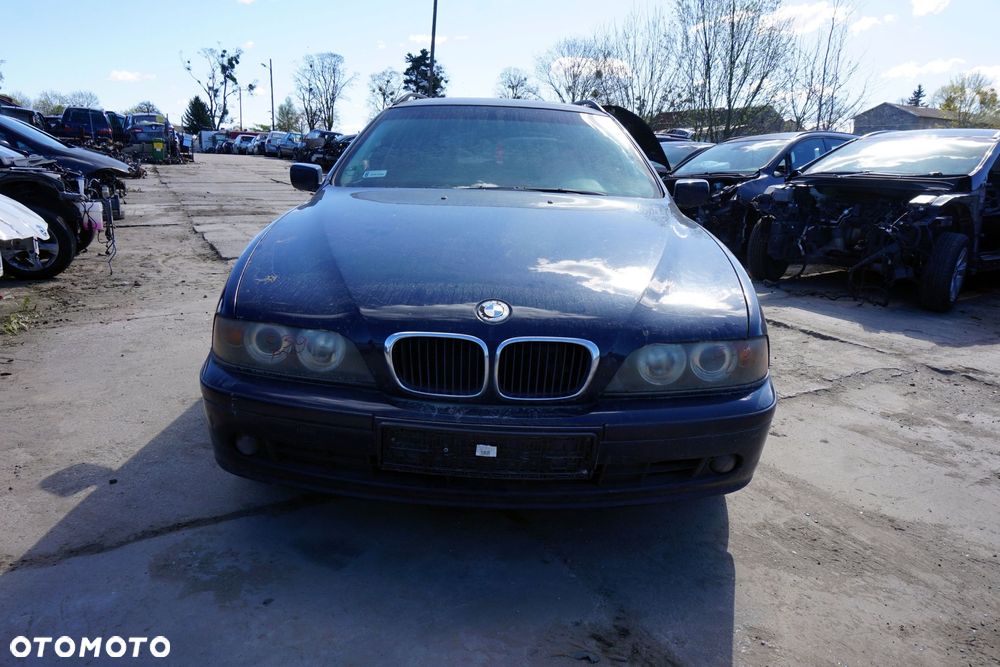 MASKA ZDERZAK BŁOTNIKI LAMPY 5 E39 263  BMW 1995-2000 GRANATOWY PRZÓD KOMPLETNY - 1