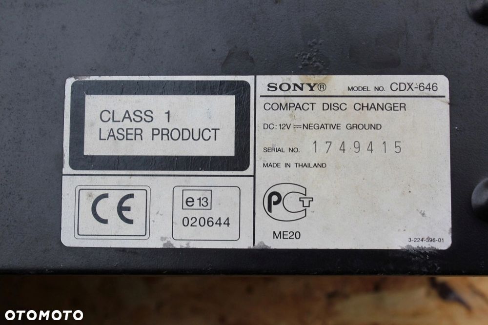 Zmieniarka CD SONY CDX-646 10 płyt - 4