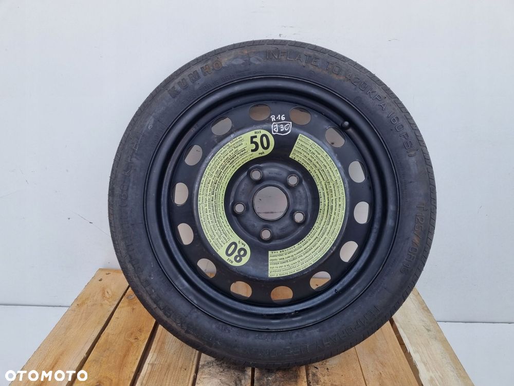 KOŁO DOJAZDOWE Audi A3 8V Golf VI _ dojazdówka 125/70 R16 5x112 1K0601027A - 1