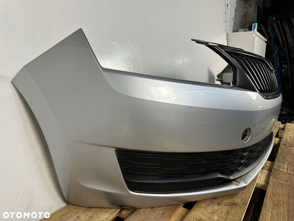 ZDERZAK PRZÓD PRZEDNI SKODA RAPID 5JA LIFT FL 2017- KOMPLETNY GRILL KRATKI - 3