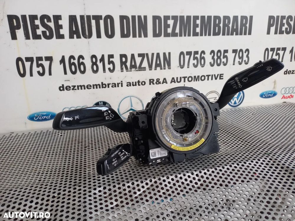 Banda Spira Spirala Volan Airbag Maneta Audi A8 4H D4 An 2010-2011-2012-2013-2014-2015-2016-2017 Cod 4H0907129B 4H0953502B 4H0953568A Dezmembrez Audi A8 4H D4 3.0 Tdi Quattro Motor CDT Cutie MXU Volan Stanga - Dezmembrari Arad - 4