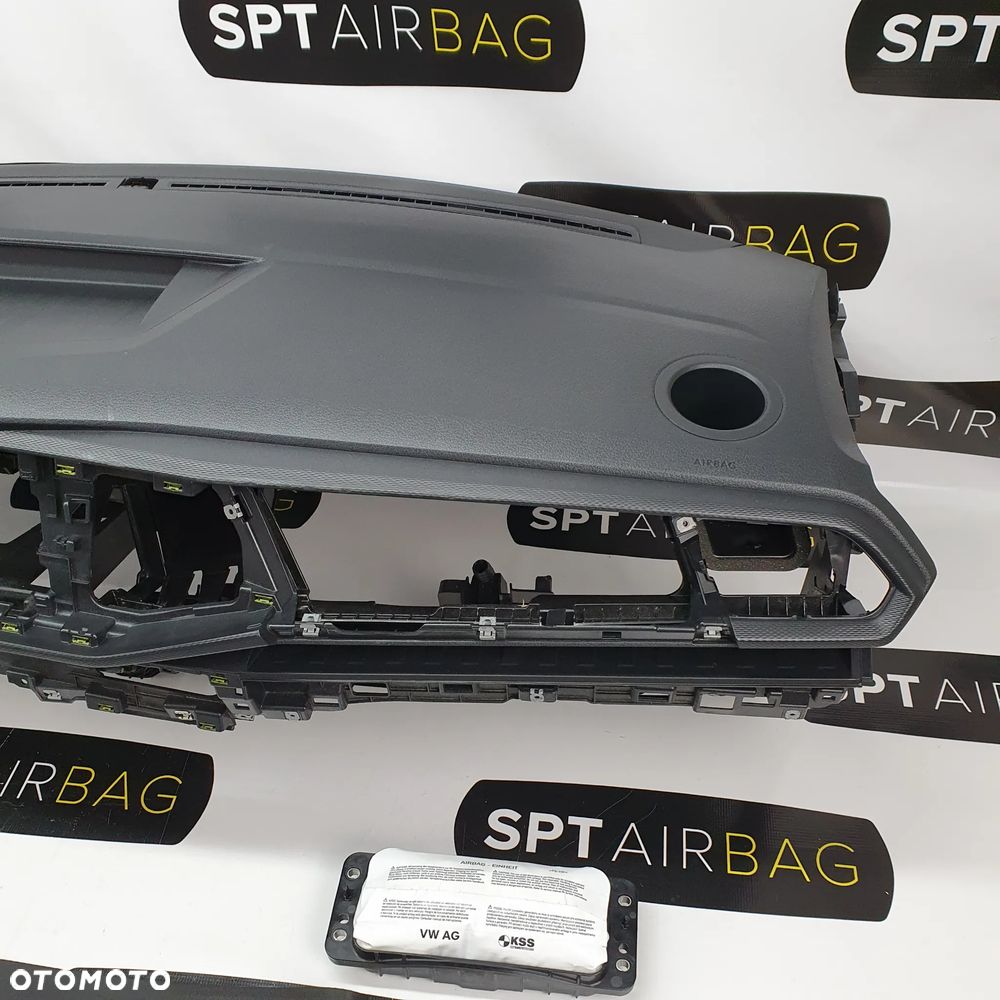 VW T6.1 DESKA ROZDZIELCZA KONSOLA KOKPIT PULPIT PODUSZKI AIRBAG AIR BAG PASY KIT SET - 4