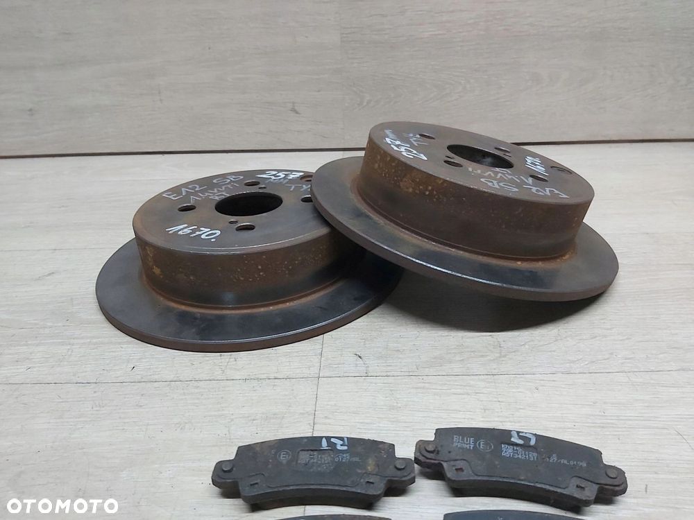 Toyota Corolla E12 tarcza hamulcowa tył tarcze 255mm tył klocki - 2