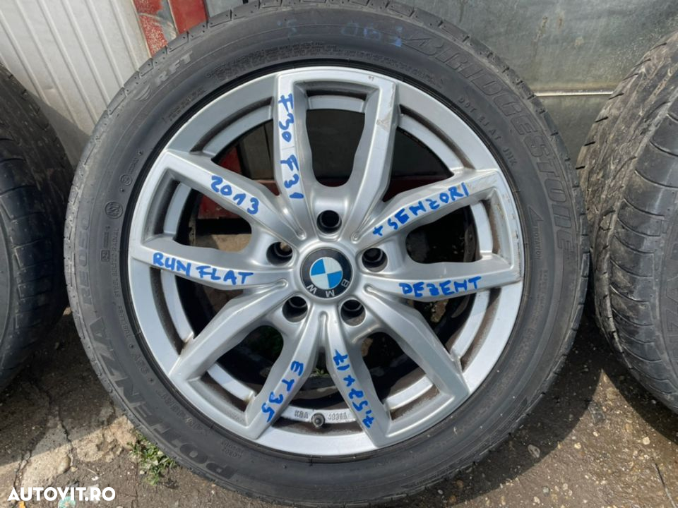 Set jante aliaj BMW seria 3 F30,F31 marca DEZENT cu cauciucuri runflat vara 245/45R17 si senzori presiune - 4