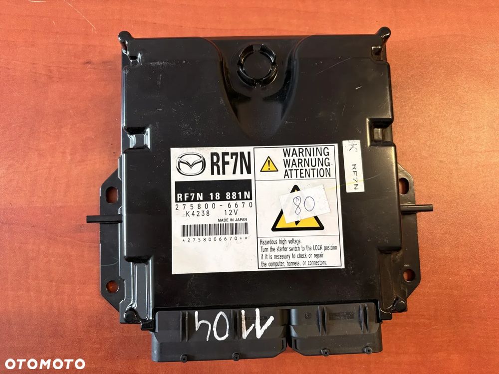 MAZDA 5 2.0D RF7N18881N 275800-6670 KOMPUTER STEROWNIK SILNIKA - 1