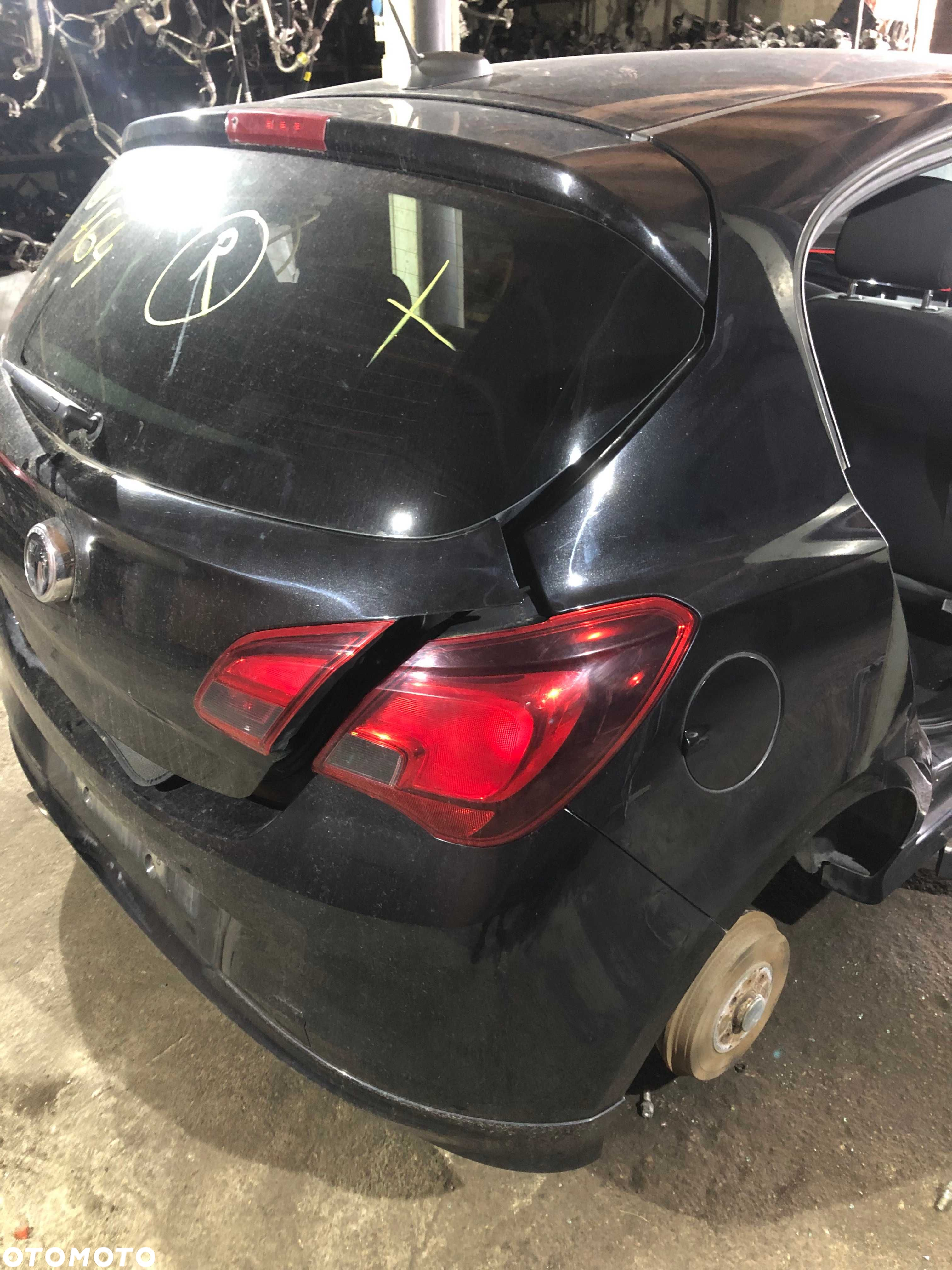 Opel Corsa E Klapa Bagażnika Kompletna + zderzak tył tylny +Lampy Z22 - 2