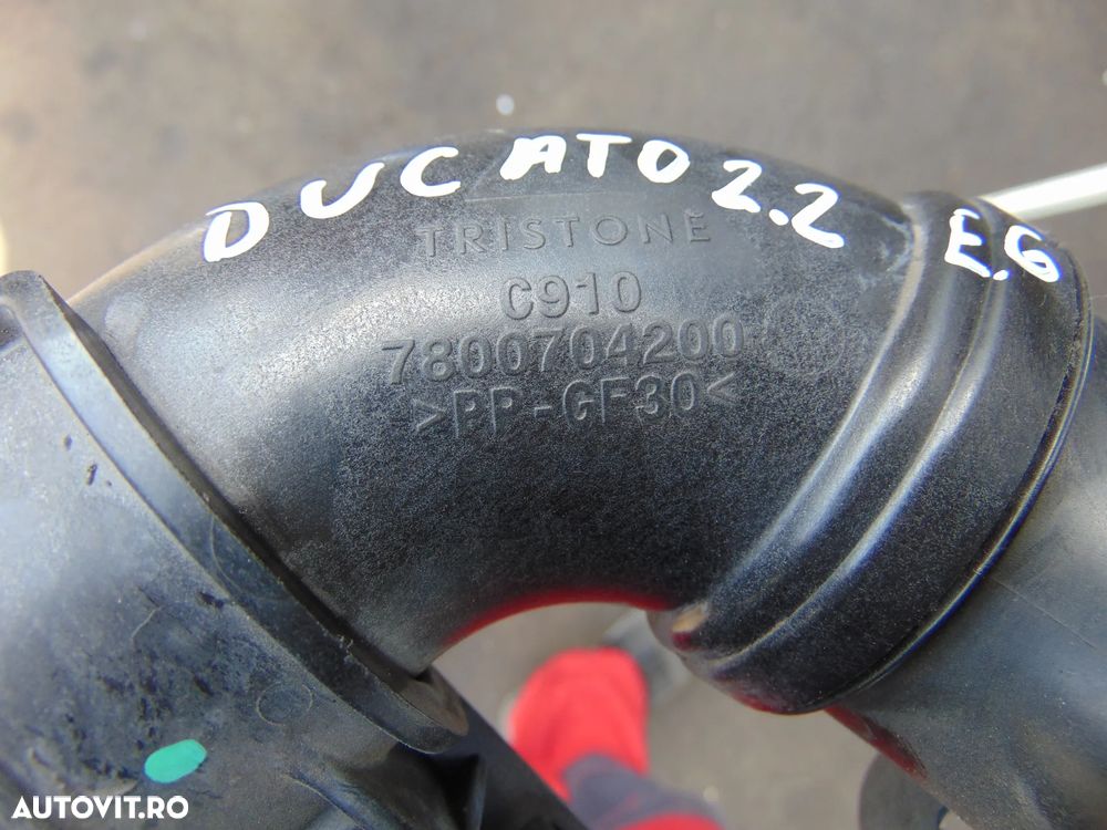 Conducta intercooler Fiat Ducato 2.2 euro 6 cod 7800704200 teava conducta intercooler - 3