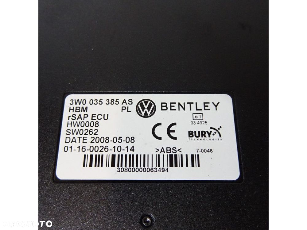 VW PHAETON MODUŁ 3W0035385AS CEXA - 2