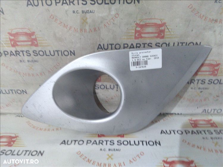 grila proiector stanga renault grand scenic 1.9 dci an fabr. 2010 - 1