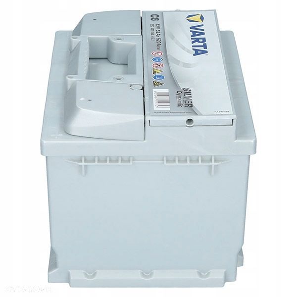 Akumulator Varta C6 12V 52Ah Silver Dynamic P - 12,3 kg - 7