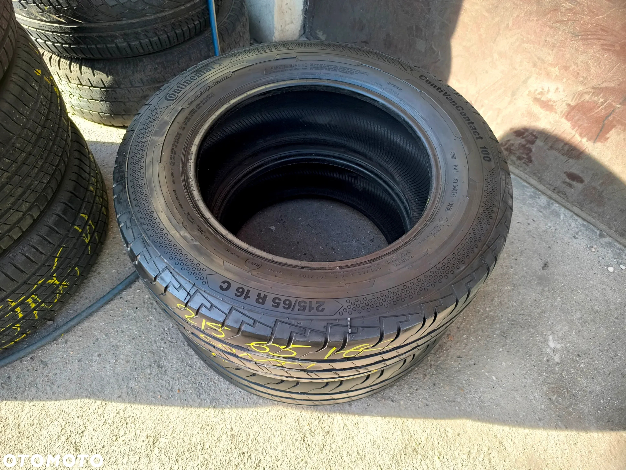215/65R16C 109/107T 16 C Opony Letnie Lato CONTINENTAL ContiVanContact 100 7,5mm Legnica ALU-RAD 20r. 215/65 - 4