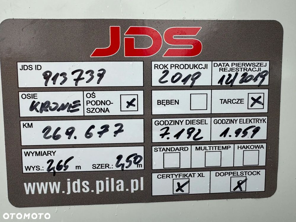 Krone Chłodnia ,Doppelstock , Carrier Vector 1550 - 37