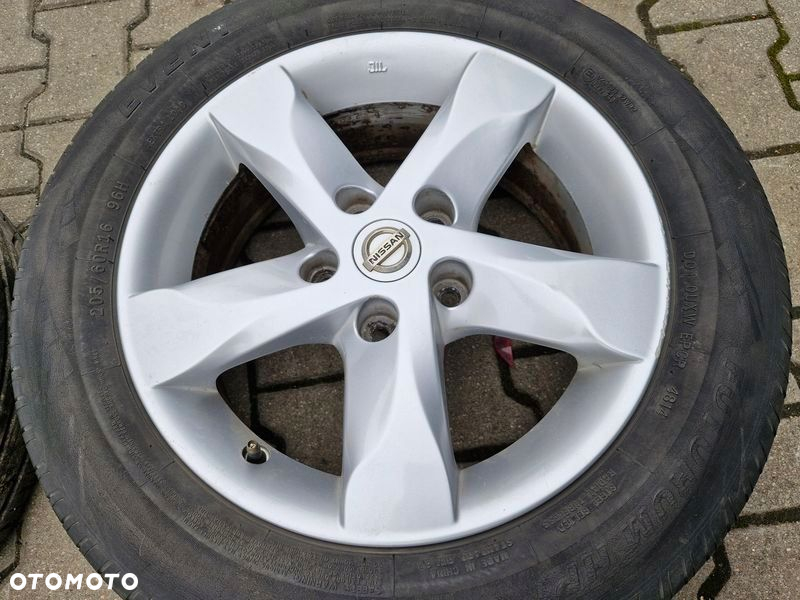 NISSAN QASHQAI 1 I J10 FELGI ALUMINIOWE ALUFELGI 6.5JX16 5x114.3 ET40 - 6