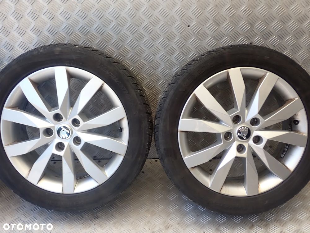 FELGI ALUMINIOWE SKODA 6JX17  ET 48  5X112  5E0601025 OPONY GRATIS 205/50/17 - 2