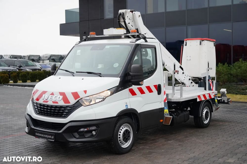 Iveco 35-140 / Platformă de lucru aeriană / FRANCE ELEVATEUR 141 TLE / 4 SUPPORTURI / MANUALĂ / 2020 - 9