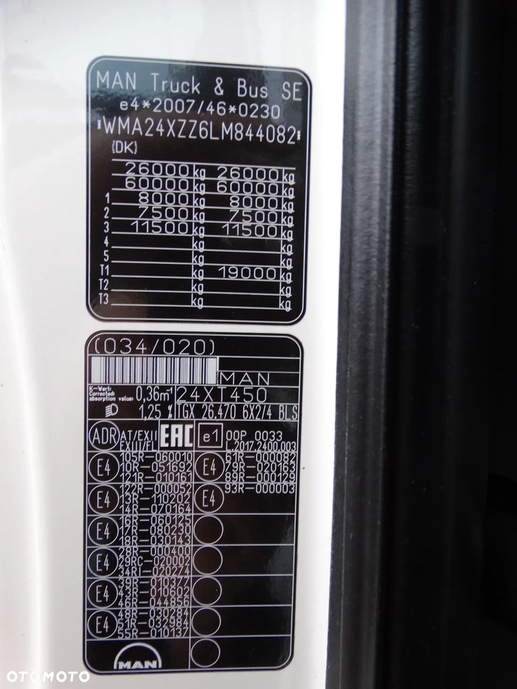 MAN TGX 26.470 6X2/4 BLS, serwisowany, - 16