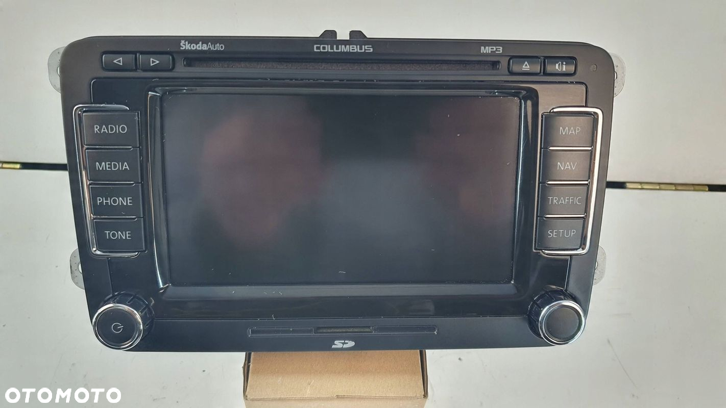 Skoda SuperB 2 II 3T Columbus Radioodtwarzacz NAVI HDD MP3 SD CD KOD - 3