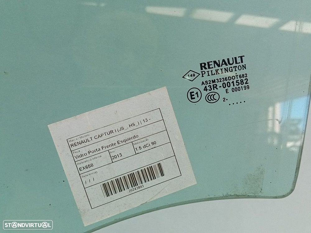Vidro porta frente esquerda RENAULT Captur (J5_) - 2