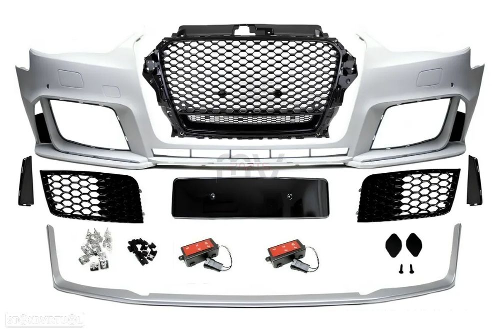 Para-choques Audi A3 8V Sedan ou Cabrio (2013 a 2015) Look RS3 - 1