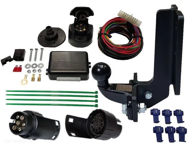 MERCEDES W163 ML M-KLASA98-2005 HAK HOLOWNICZY Z KULĄ FLANSZOWA OPDKRĘCANĄ+MODUŁ +WIĄZKA+ADAPTER - 6