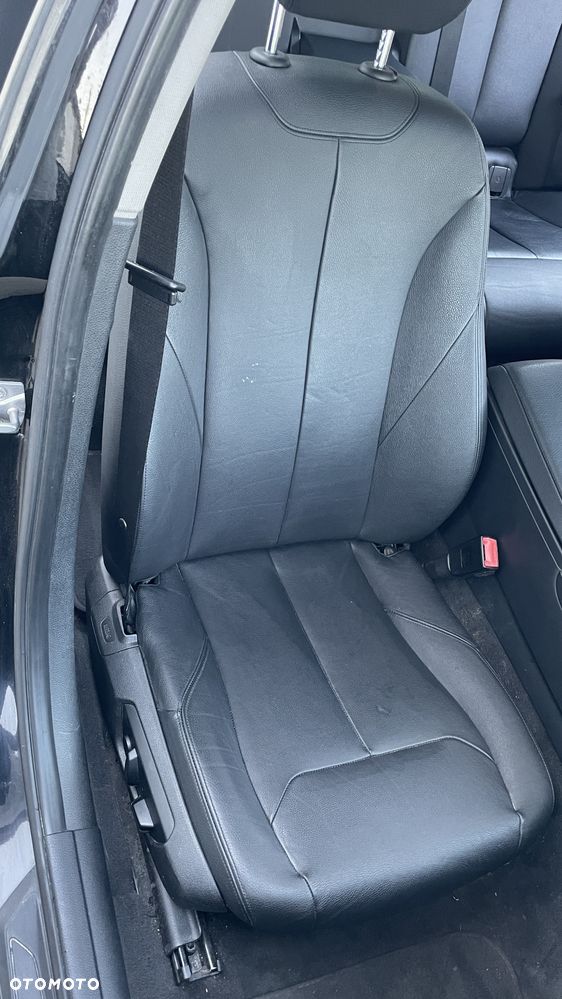 Bmw F30 fotele elektryczne z pamięcią pompowane , dzielona kanapa boczki czarna skóra  Europa - 4