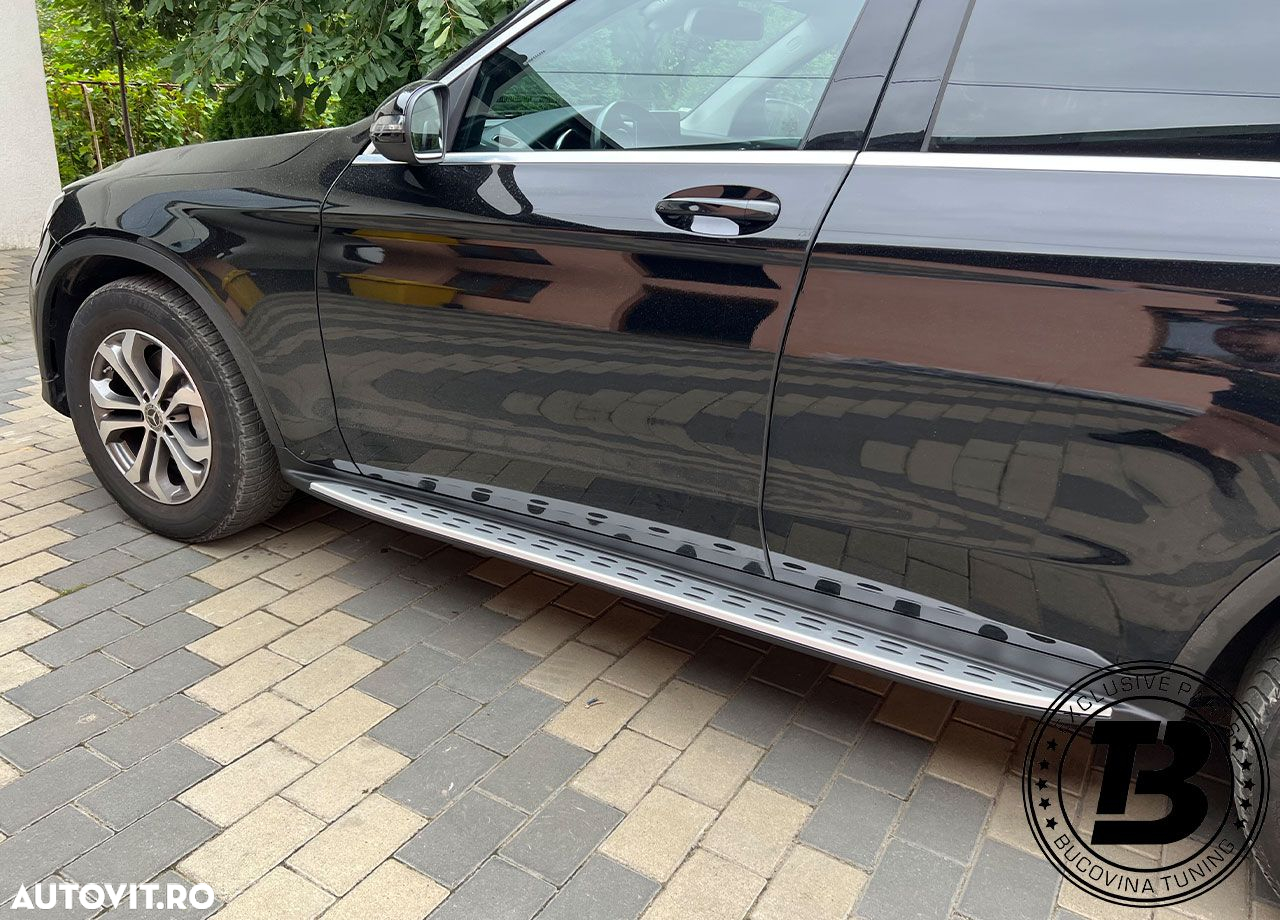Praguri Aluminiu compatibile cu Mercedes GLC C253 X253 cu MONTAJ INCLUS - 13