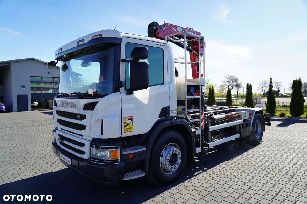 Scania P 250 / 4X2 / SIŁOWNIK DO WYWROTU /  + HDS HMF 635 K2 /  / MAX WYSÓW 7 M / STEROWANIE RADIOWE / ROTATOR /  EURO 6 - 10