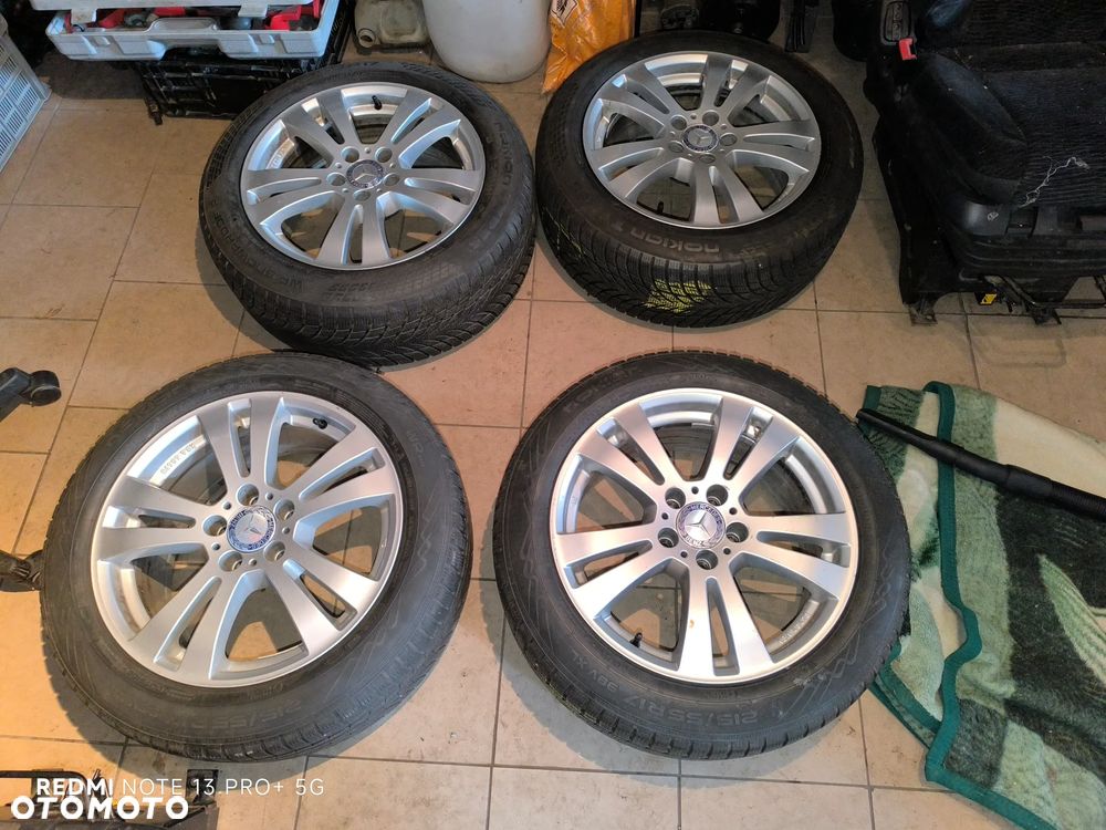 215/55r17 5x112 et45 66, Koła felgi aluminiowe z oponami zimowymi  Mercedes VW audi seat skoda - 1