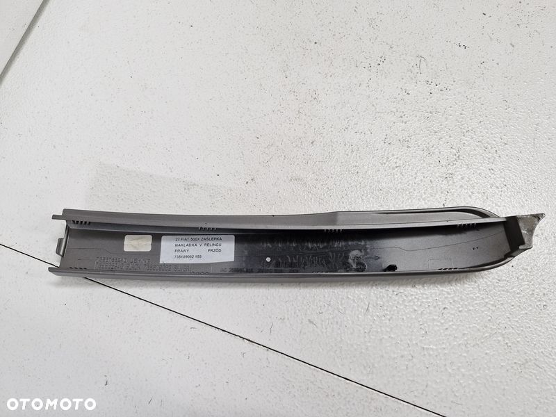 fiat 500 x zaślepka nakładka osłona relingu prawy przód prawa przednia 735609052 - 4