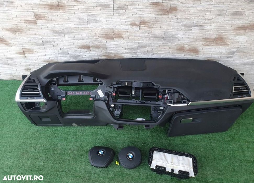 plansa bord completa cu airbaguri bmw x3 g01 x4 g02 cu head up display - 1