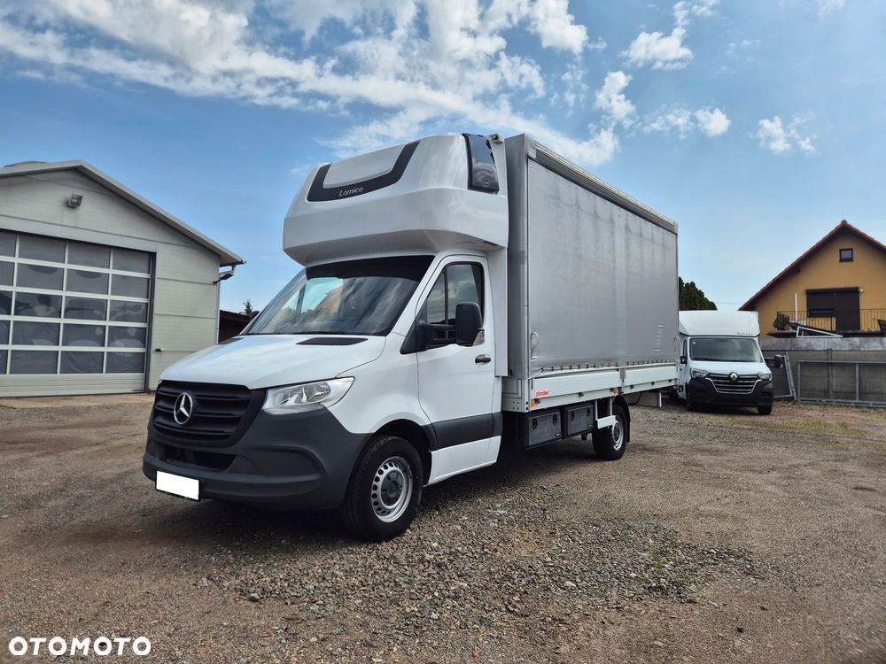 Mercedes-Benz SPRINTER 315 AUTOMAT GWARANCJA PRODUCENTA 09.2027 9G-TRONIC PLANDEKA FIRANA 10EP BEZKLUCZYKOWY DOSTĘP SALON PL BEZWYPADKOWY BEZ WKŁADU SERWIS ASO FV23% 2.0 150KM - 8