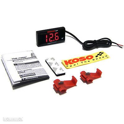 voltímetro koso super slim vermelho - 3