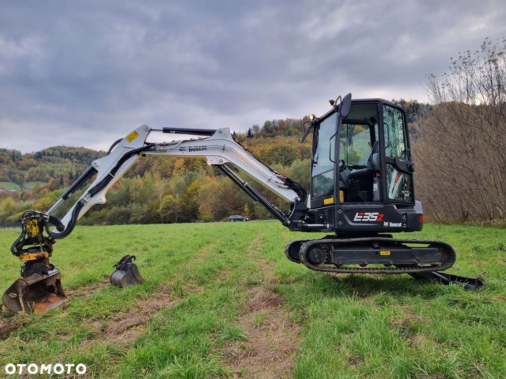 Bobcat E35Z koparka 3,5tony ROTOTIL+2 ŁYŻKI+skośna skarpówka 2023r z Norwegii jak Nowa Silnik Kubota Zero luzów wycieków DEKRA - 20