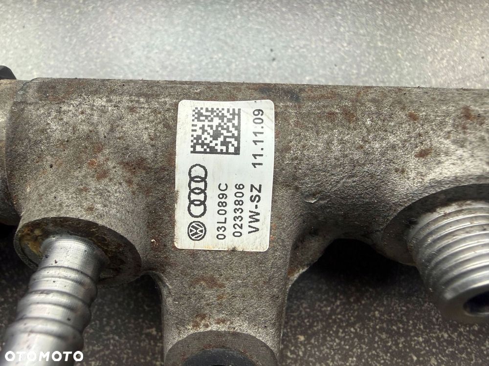 LISTWA WTRYSKOWA 2.0 TDI VW AUDI SKODA SEAT 03L130089C - 3