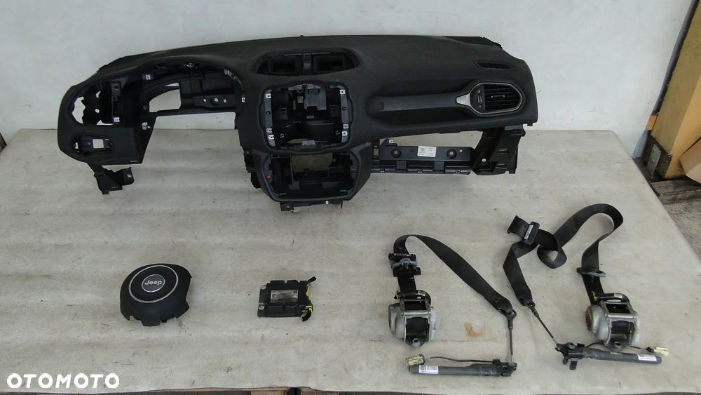 JEEP RENEGADE LIFT KONSOLA DESKA PODUSZKI PASY AIRBAG ORYGINAŁ KOMPLET 18-22r EUROPA - 1