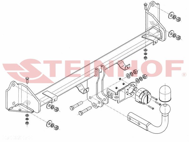 Hak holowniczy + MODUŁ 7PIN BMW SERIA 5 GT F07 Gran Turismo 2009-2013 - 2