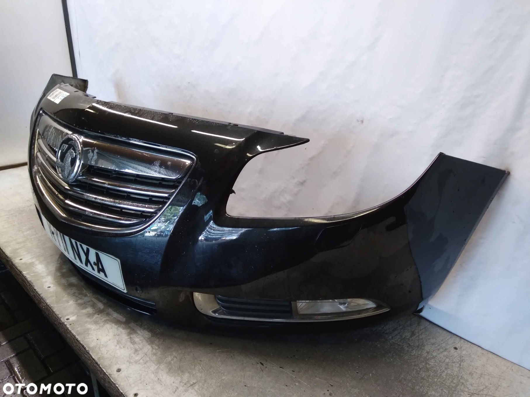 ^ ZDERZAK PRZÓD PRZEDNI OPEL INSIGNIA A I 1 Z22C CZARNY PDC CZUJNIKI SPRYSKIWACZE LAMP XENON HALOGENY - 2