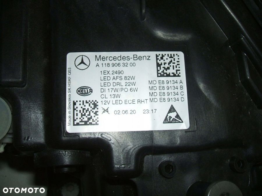 MERCEDES CLA W118 LAMPA PRAWA FULL LED MULTIBEAM 1189063200 - 8