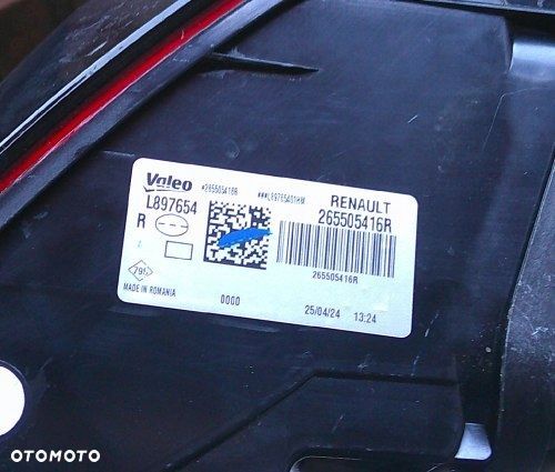 DACIA DUSTER III 2024+ LAMPA PRAWA TYLNA ORYGINAŁ - 9