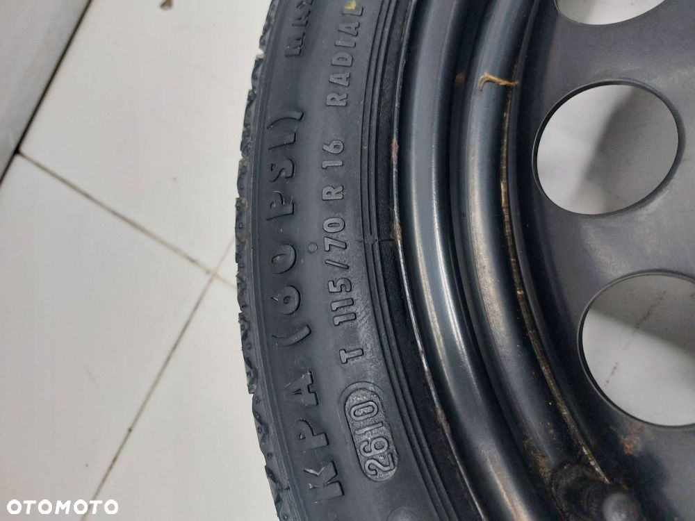 opel astra j iv v dojazdówka koło zapasowe 16'' 115/70r16 2160141 - 4