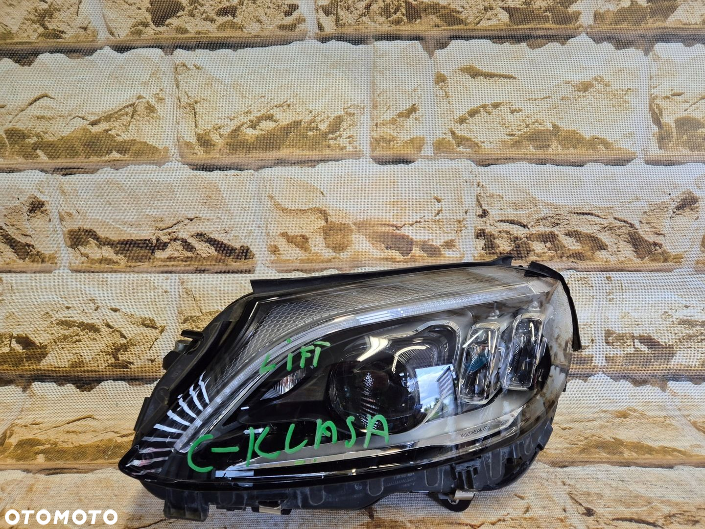 mercedes c klasa w205 lift full led multibeam lewa bez kresek - 5