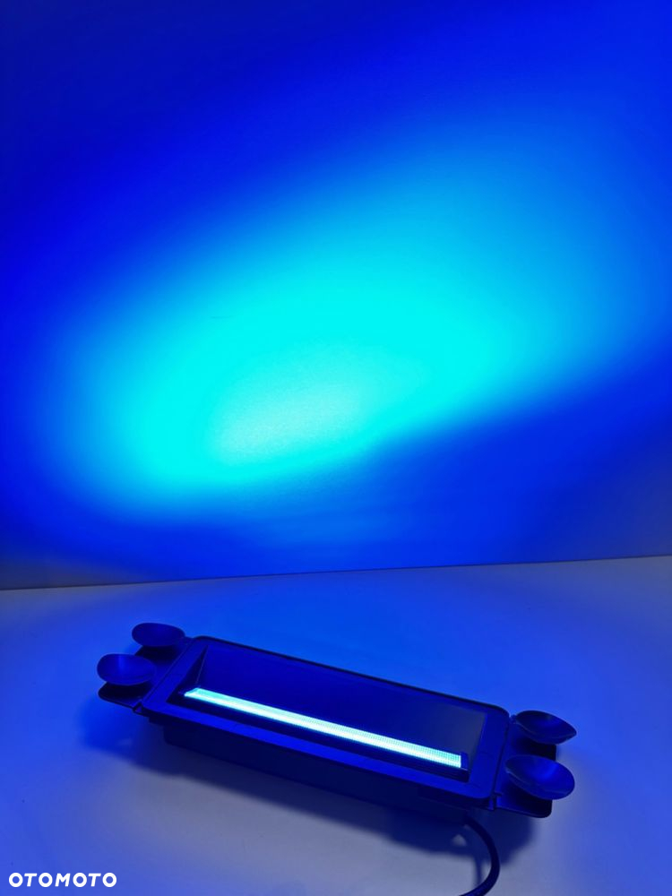Lampa Niebieska Kogut Led Strobo Blue POLICJA na szybę Homologacja FV - 4