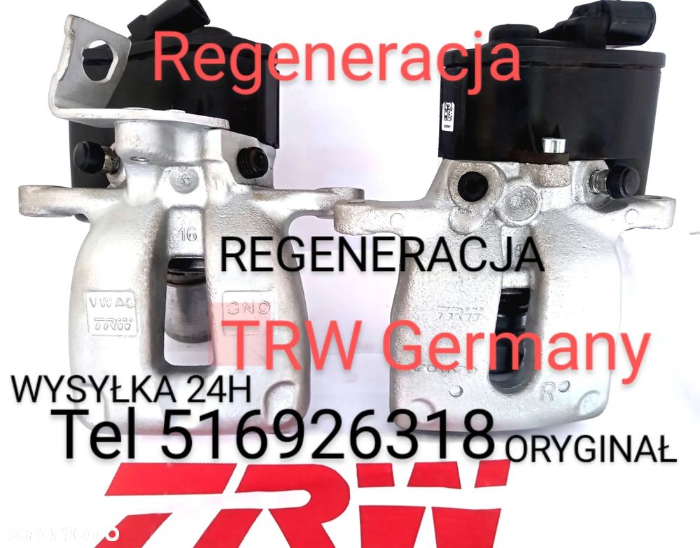 ZACISK HAMULCOWY VW PASSAT B5 B6 B7 B8 CC TIGUAN SHARAN ARTEON SEAT ALHAMBRA GOLF VII AUDI A6C6 C5 C7 A4 B8 A8 D3 D4,TT,Q3,Q5,A5,MAZDA CX5 CX7 CX9 MAZDA 3 ,6, VOLVO S60 V60 XC60 XC70 V70 S80 HYUNDAI i40,i30,KONA TUCSON KIA SPORTAGE CEED, PROCEED OPTIMA LANCIA THESIS FORD MONDEO MK4,MK5,V, GALAXY S-MAX KUGA 2 ,3 ESPACE ,EDGE, RENAULT SCENIC III MEGANE III TALISMAN SKODA Octavia III Superb III QUAD CF MOTO LIGIER X Too NOVA MICROCAR MC1 MC2 Cargo,IVECO Daily Seat Leon III BMW 5 - 1