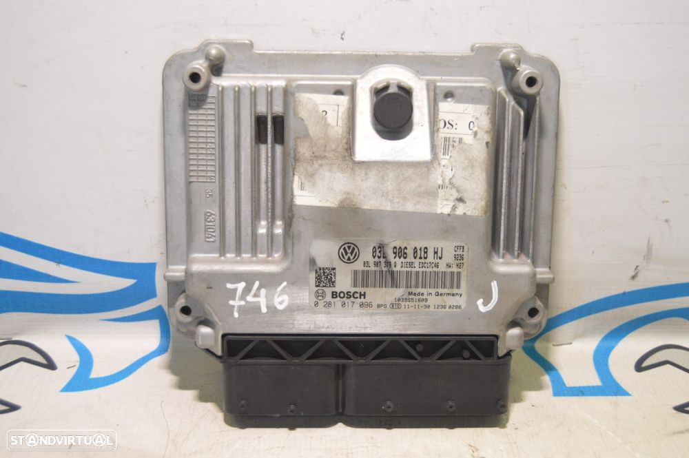 CENTRALINA ECU MOTOR BOSCH 03L906018HJ 03L906018 0281017096 1039S51609 03L907309G VW VOLKSWAGEN SHARAN 7N 2.0 TDI 140CV CFF CFFB