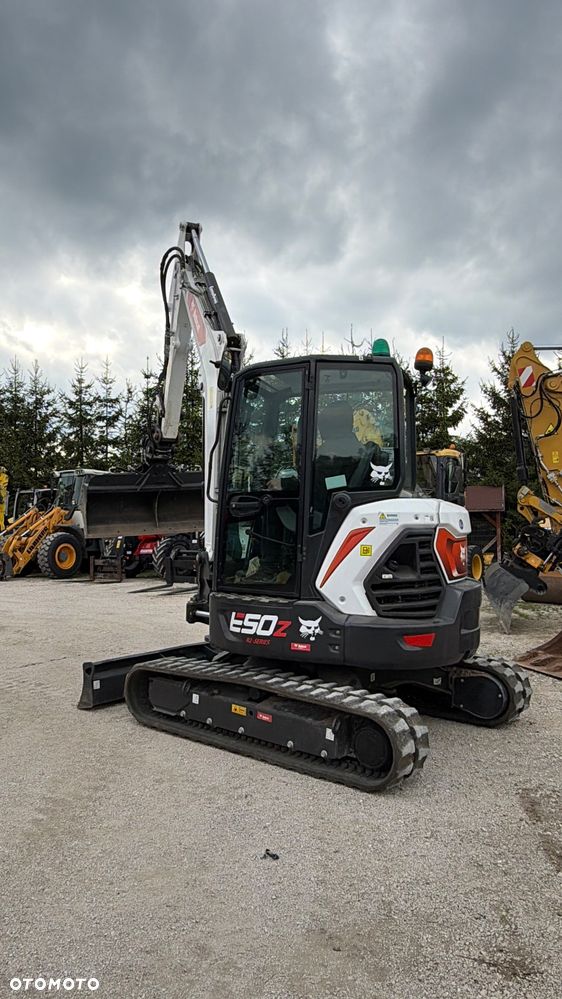 Bobcat Minikoparka Bobcat e50Z 5ton e55 e60 Cat 303.5 304  305 3xłyżki Ramię LOONG dodatkowe linie hydr wyjścia AUX1 + 2 przeciw waga MAX-dociążenie gąsienice 85% od nowości 1 właściciel z Niemiec Auto IDLEE po serwisie Widły wiertnica grabie i inne za dopłatą Szybkozłącze hydr Miller łyżka przedsiębierna Pług  Kubota Takeuchi Jcb - 24