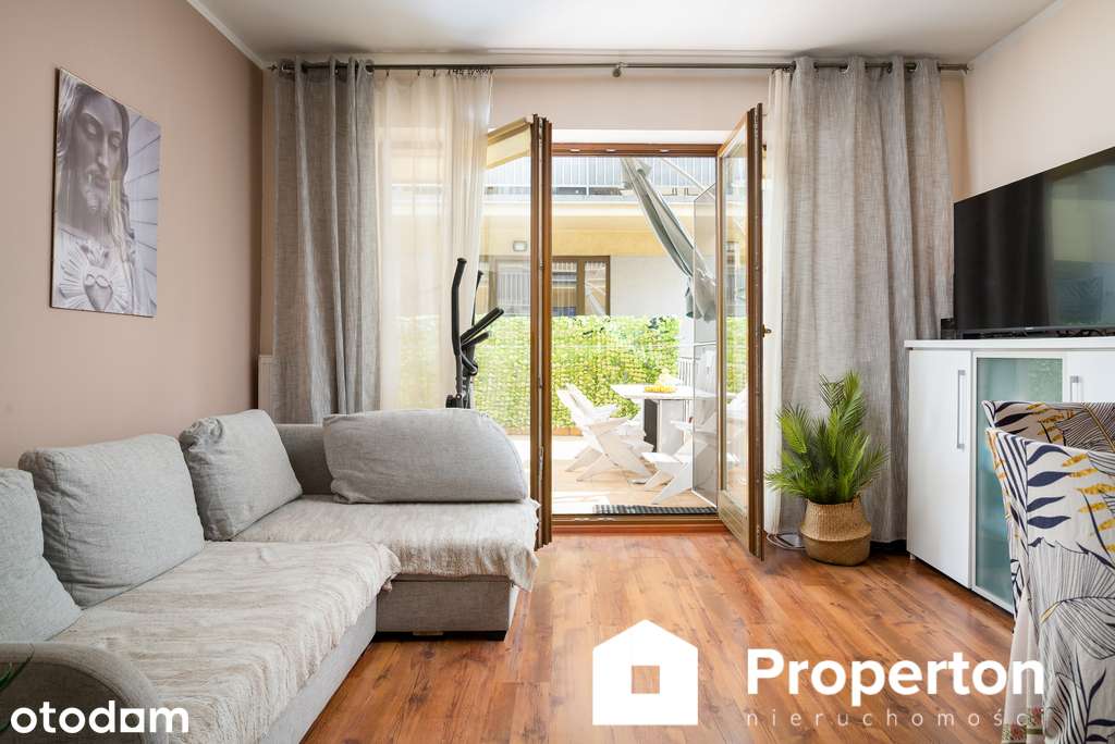 2 pokoje 43 m² z ogromnym tarasem 27 m² i garażem